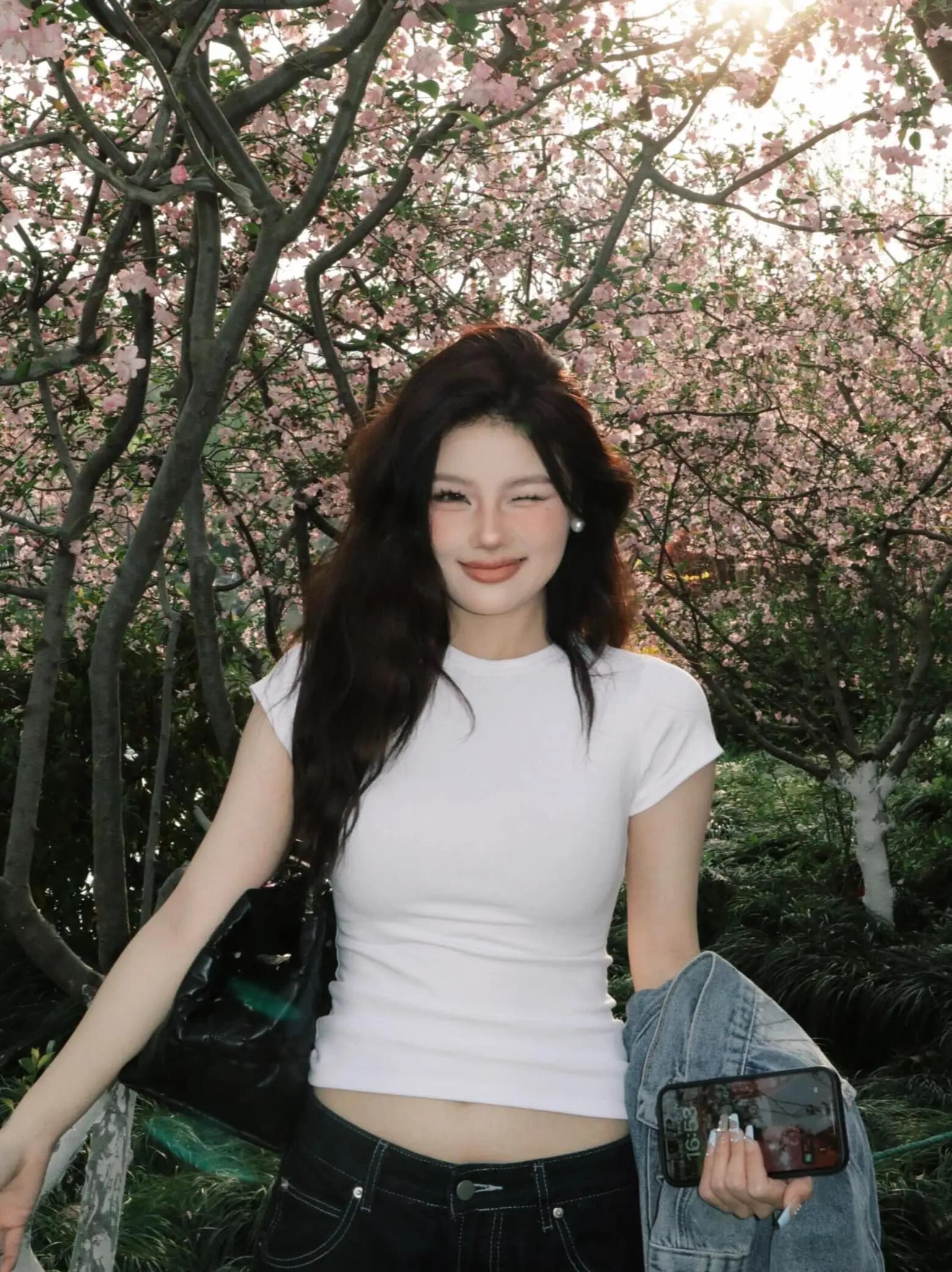 Slim Fit Short Sleeve T-Shirt round Neck Tight Body Summer Hot Girl Inner Wear Top Large Size White Sweet Style Pear Shape