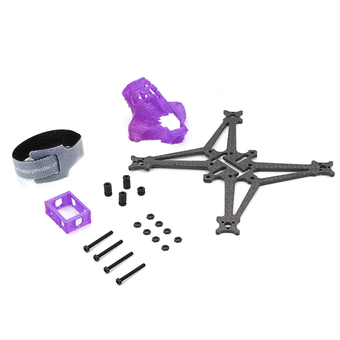 Happymodel Sailfly-X FPV Racer Drone RC Quadcopter Frame Kit 105mm interasse Rack baldacchino batteria 3D stampato TPUHolder accessorio