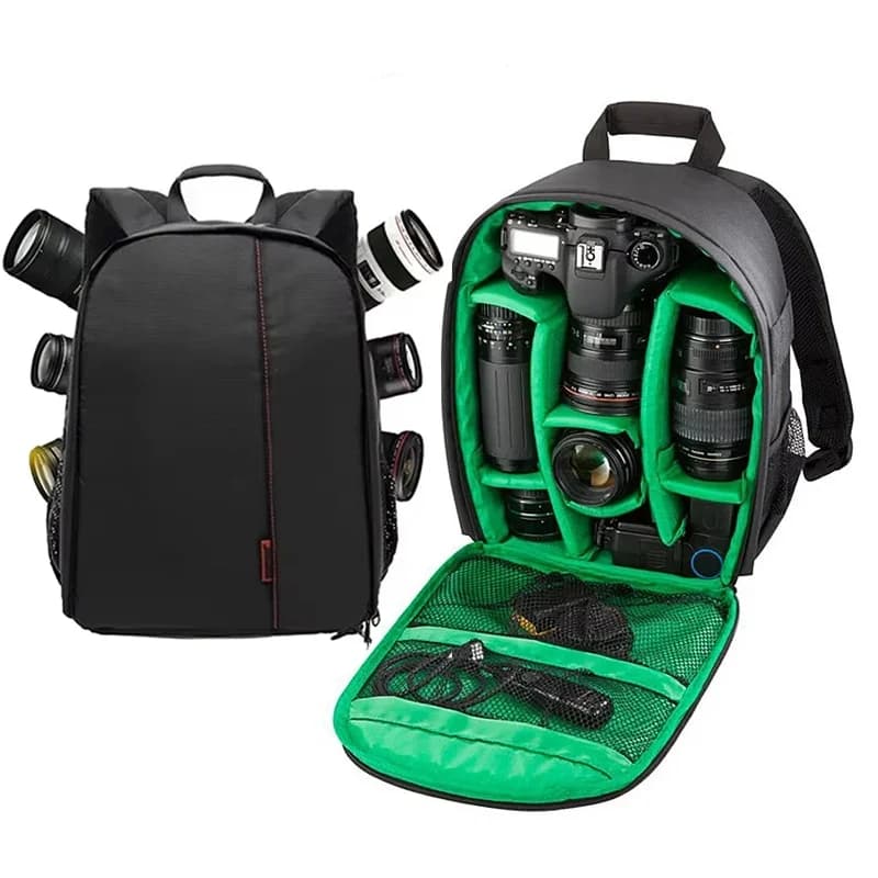 Zaino per fotocamera da esterno Borsa per fotocamera digitale a tracolla per video Zaino per foto impermeabile Zaino DSLR per Canon Nikon Sony Olympus
