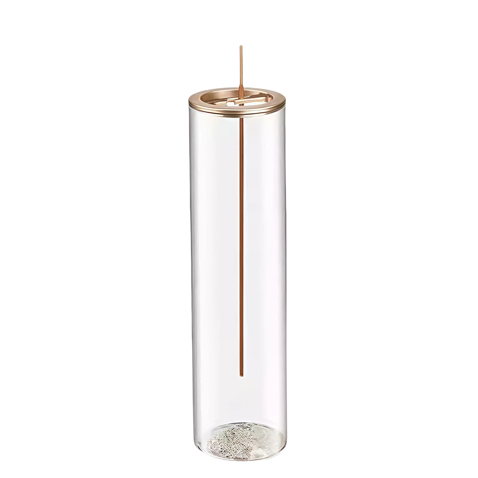 Porta incenso per bastoncini, porta bruciatore moderno con raccoglitore di cenere in vetro rimovibile, per la meditazione yoga della decorazione domestica
