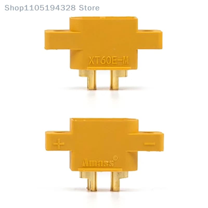 5pcs AMASS XT60E-M Mountable XT60 Male Plug for RC Drone FPV Racing Fixed Board
