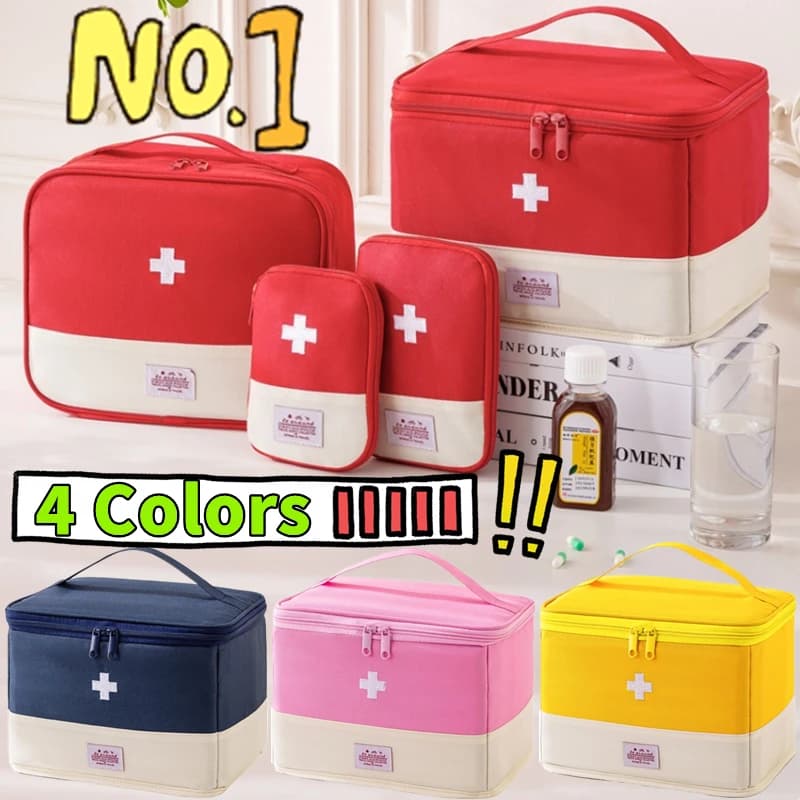 Nuova borsa per medicinali portatile Kit di pronto soccorso carino Kit di emergenza medica Organizzatore Borsa per pillole per medicinali da viaggio all'aperto
