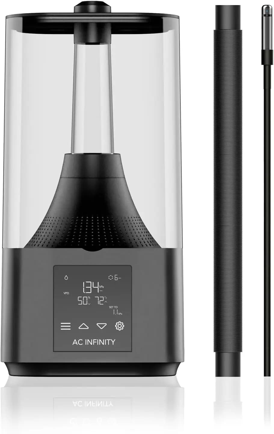 Umidificatore per Piante da 4,5L con Controlli VPD, Vaporizzatore a 10 Livelli, Tubo Estensibile per Tende da Coltivazione