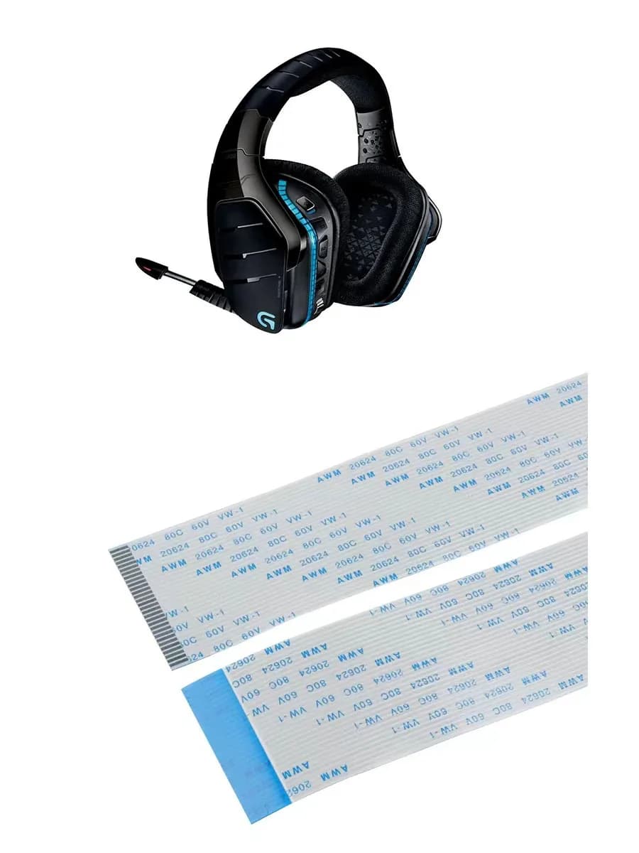 Logitech G933 G935 Artemis Spectrum 25P 5CM Wireless Headphone Spare Parts FPC Cable