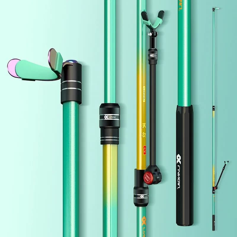 Portable Waterproof Ultra-light Carbon Fishing Rod Bracket Ultra-hard Lightweight Corrosion-resistant Extendable Fish Rod Holder