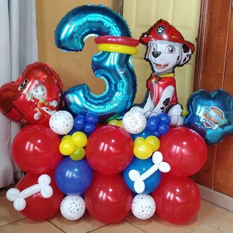 30 Palloncini Paw Patrol Skye Chase Marshall Rubble, Decorazioni a Tema Cani, Accessori per Feste di Compleanno e Baby Shower, Regalo