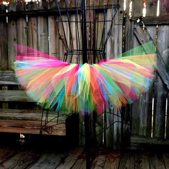 Gonne Tutu Viola per Bambine, Gonne in Tulle per Danza Classica con Fiocco in Paillettes Dorate, Costume per Feste di Compleanno