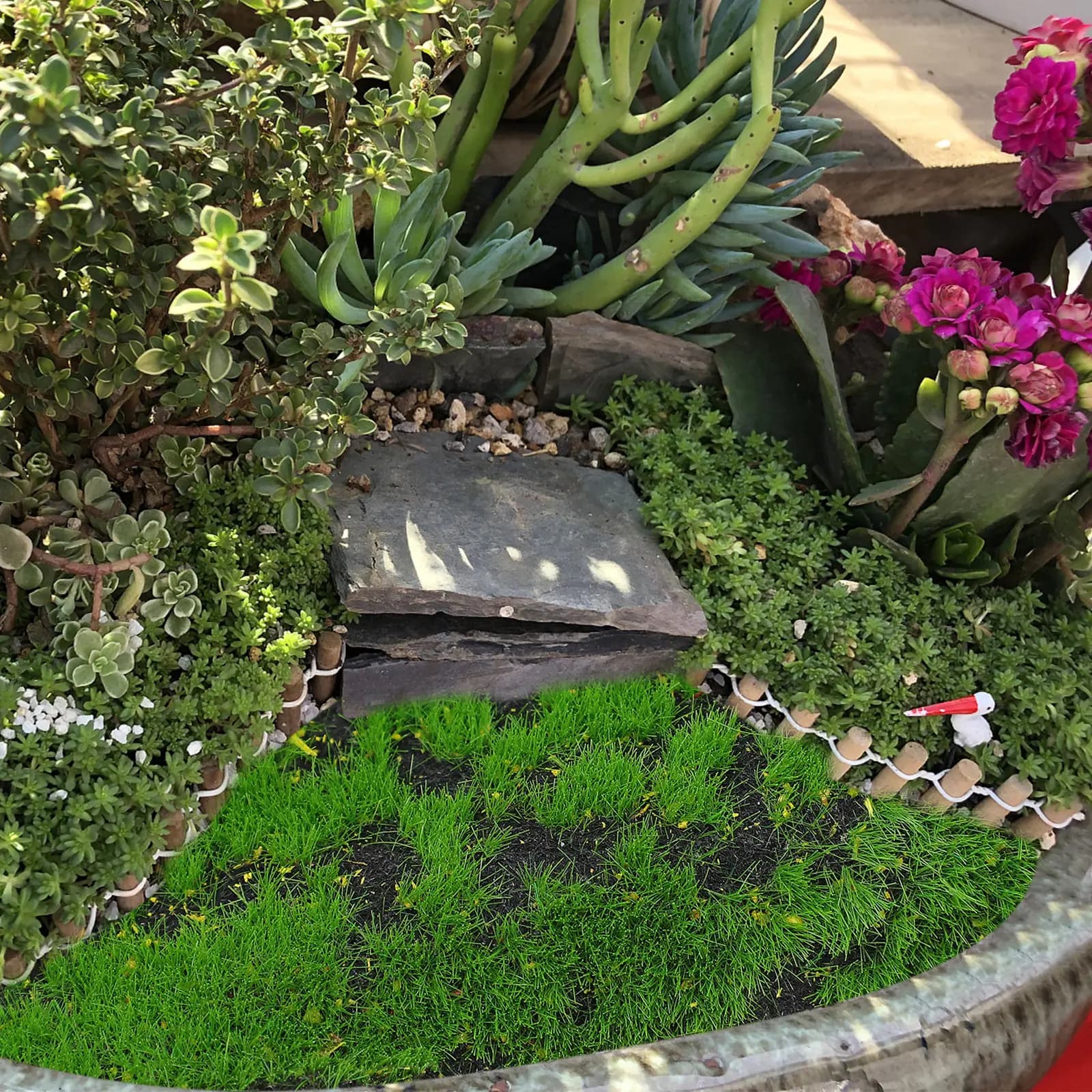 Artificial Moss Simulation Fake Green Plants Pearl Silk Cotton Detailed Craft Perfect for Home Office Garden Balcony Patio