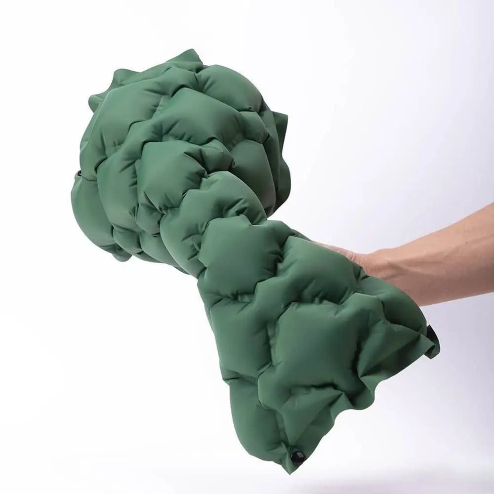 Cuscino per sedile gonfiabile pieghevole, resistente all'umidità, leggero, per auto, salvaspazio, resistente all'acqua, per sedia da campeggio