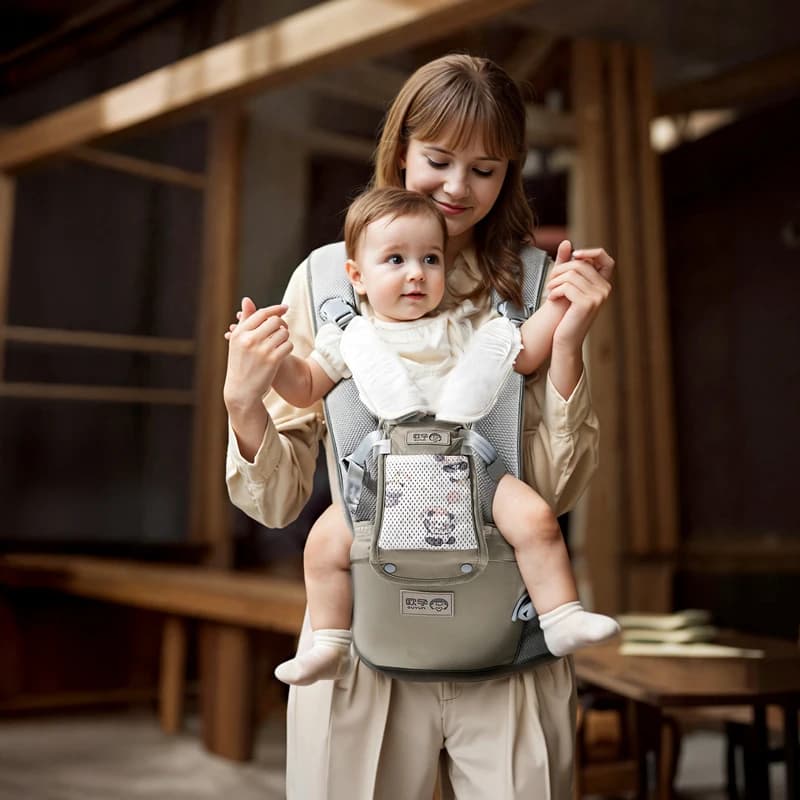 Marsupio Ergonomico Multifunzionale per Neonati e Bambini, da Neonato a Bambino, Multiuso, Accessori per Marsupio Canguro
