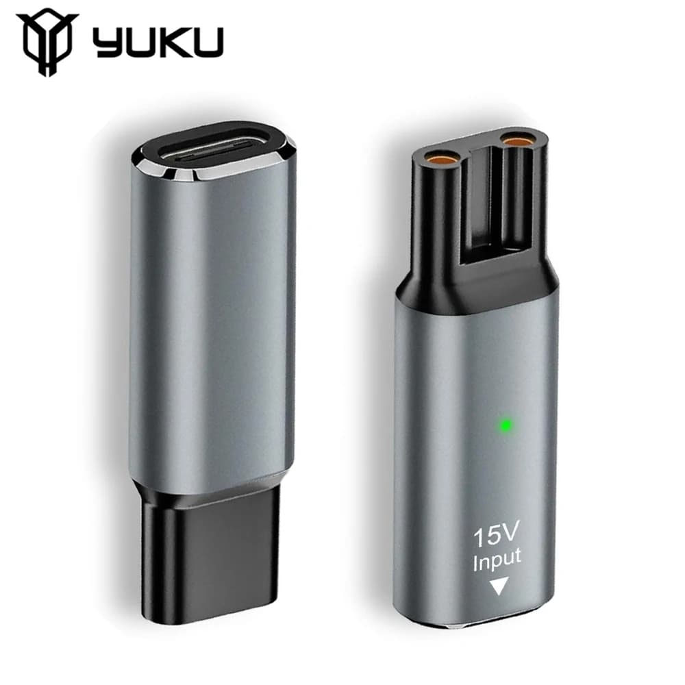 YUKU 15V HQ8505 refill adapter for type C razor for Philips Norelco OneBlade Pro QP6520 QP6530 QP6510 beard finishing