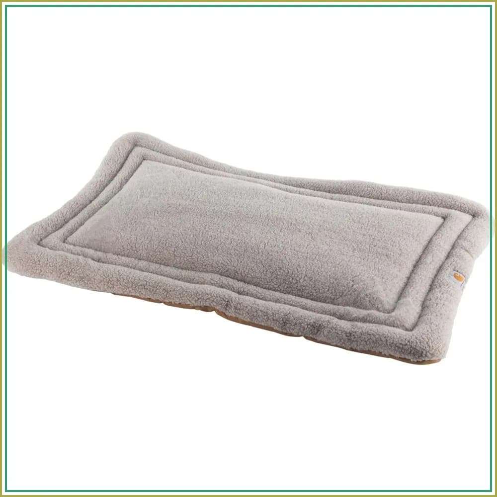 Washable Sherpa & Duck Canvas Dog Pad, Reversible, Portable, X-Large 42"x28"