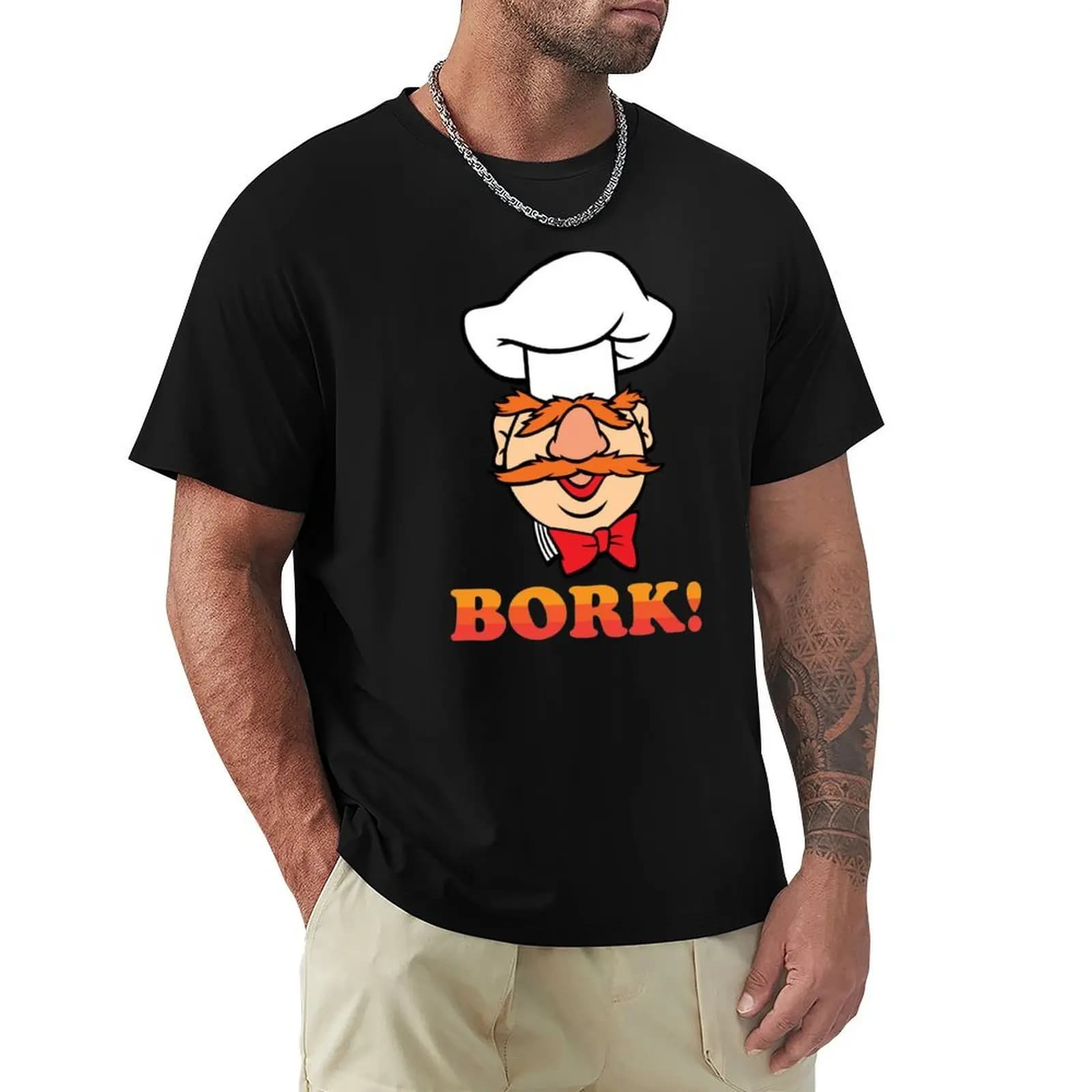 T-shirt del chef svedese Bork, maglietta casual resistente alle macchie