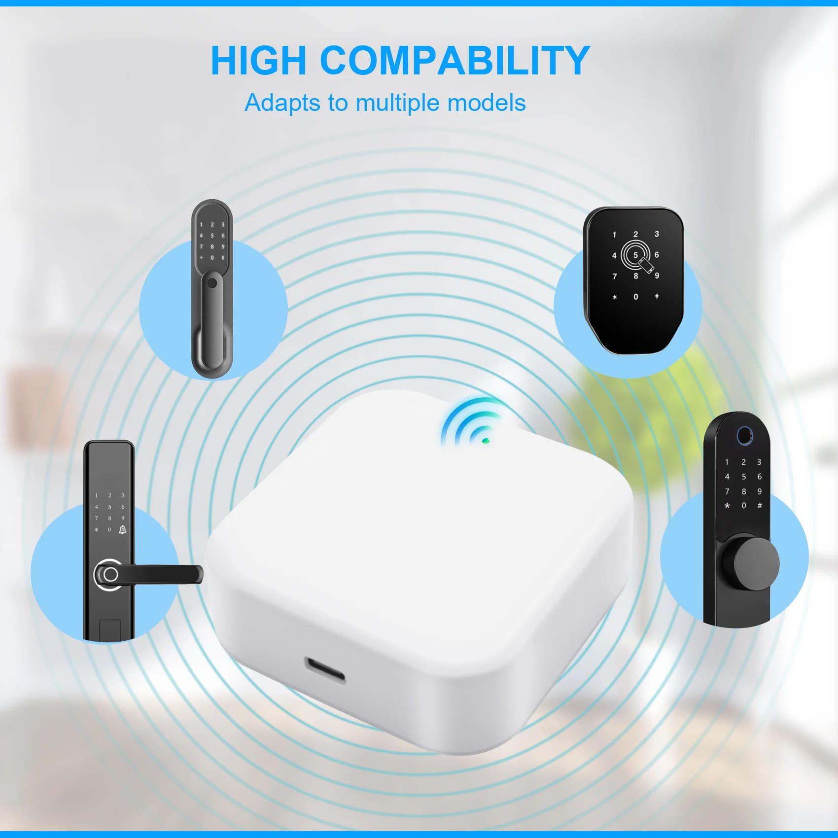 Gateway Y51A-G2 per TT Lock APP Adattatore Wi-Fi per serratura elettronica intelligente Bluetooth