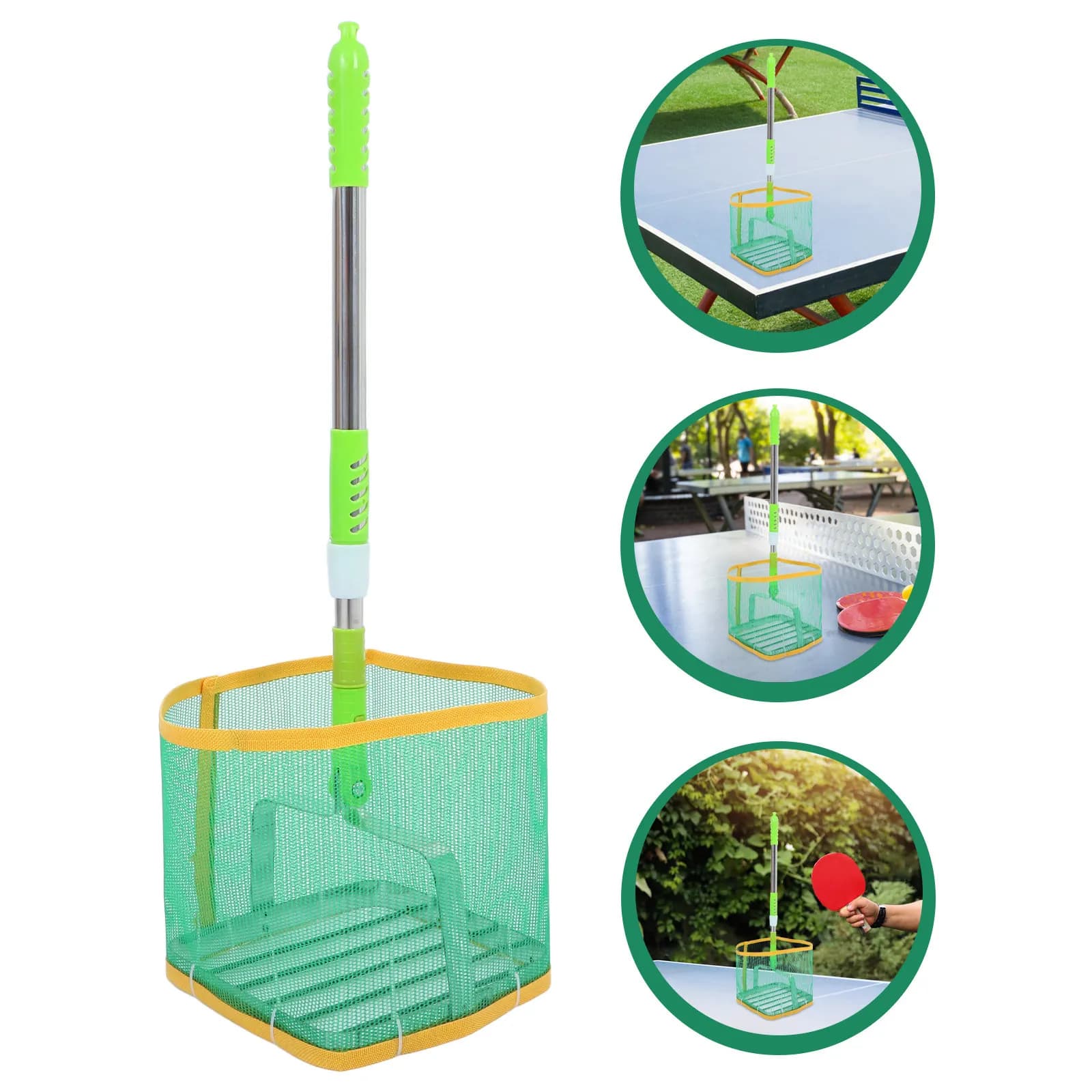 Raccoglitore di Palline da Ping Pong Telescopico Portatile, Strumento per Raccolta Senza Piegarsi, per Allenamento e Pratica