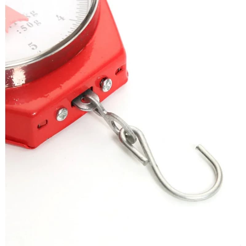 Bilancia Portatile Mini per Bagagli con Opzione di Appendimento, Bilancia Meccanica a Molla Vintage 10kg/50g