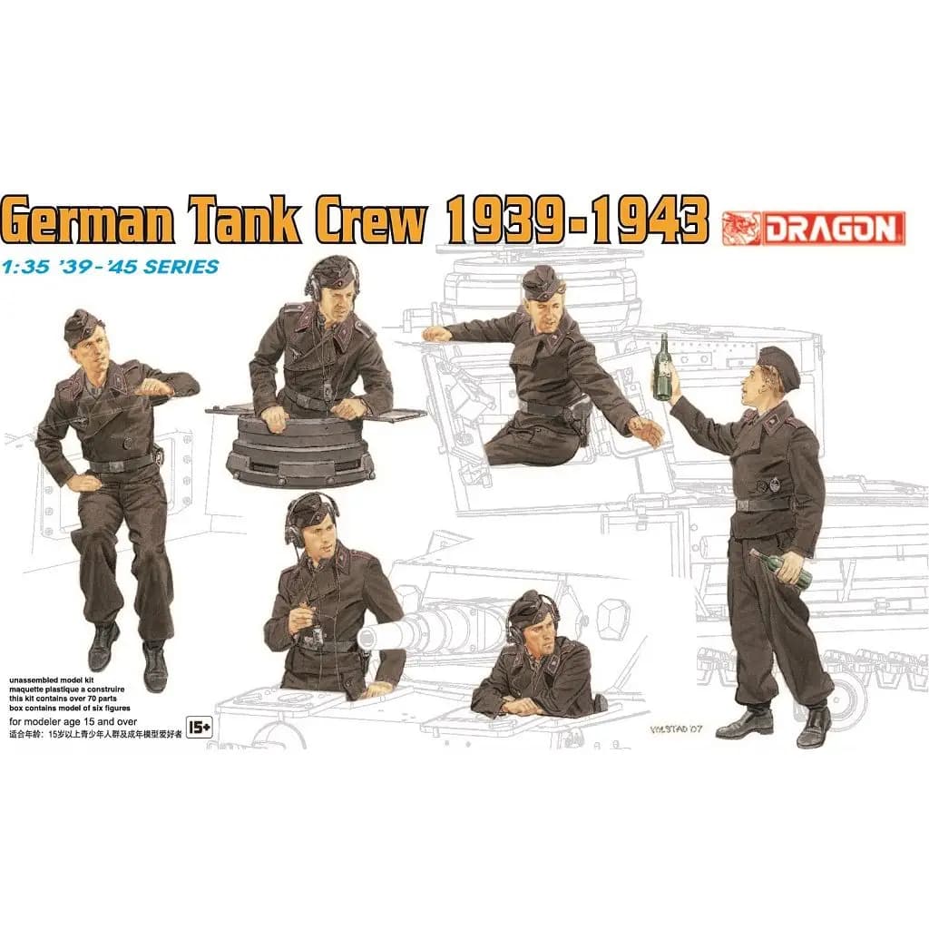 DRAGON 6375 1/35 canotta tedesca Crew Kit modello in scala 1939-1943