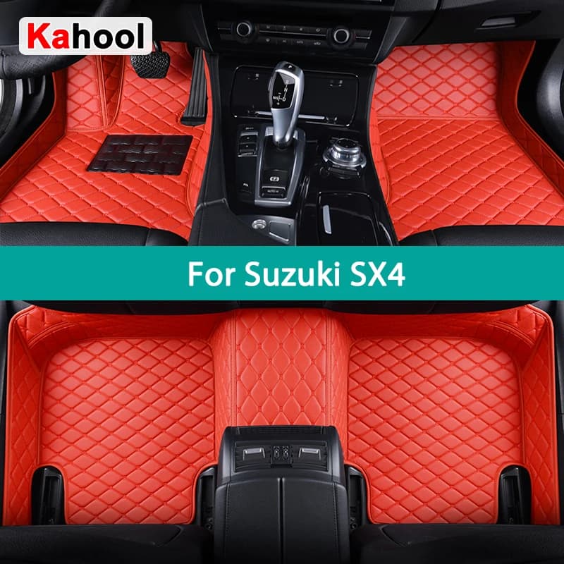 Tappetini per auto personalizzati KAHOOL per accessori per auto per tappeti Suzuki SX4