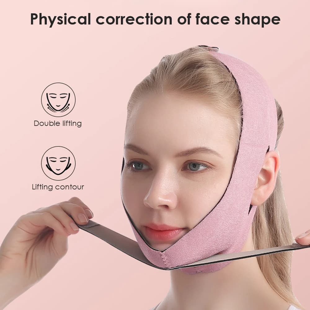 Cintura elastica per il lifting del viso Sonno per il viso a forma di V Benda dimagrante per il viso Forma Lift Riduce il doppio mento Fascia sottile per il viso