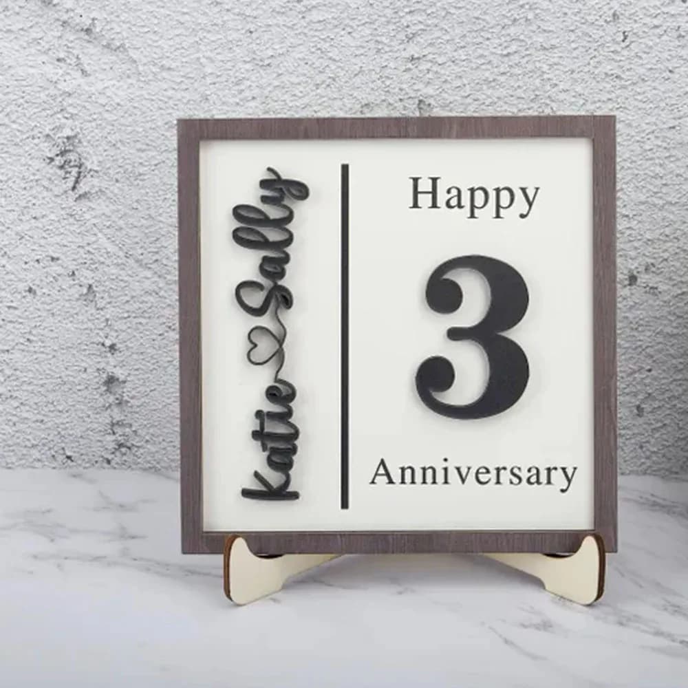 Custom Valentine's Day Anniversary Gift Decoration With Base, Parent Gifts, Desktop Name Plates, Perfect Custom Gif
