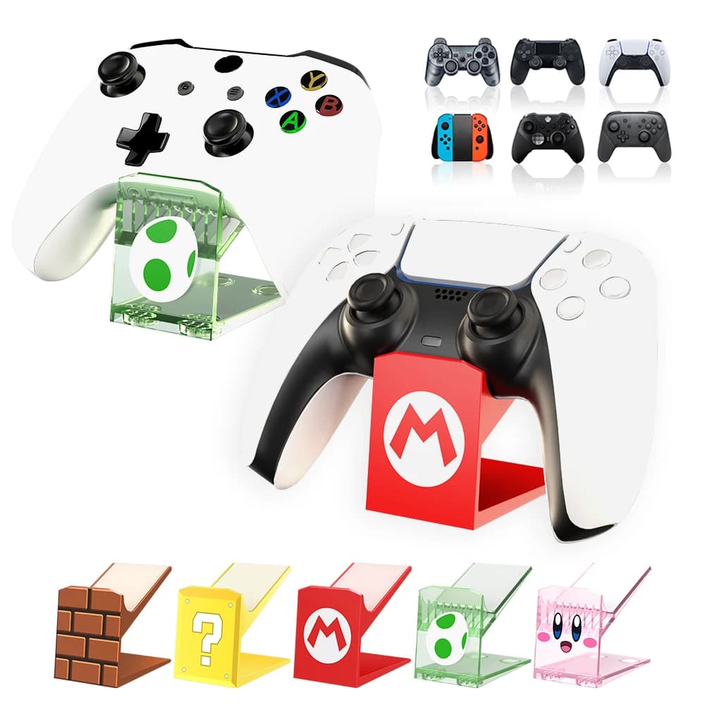 Nice support for game controllers, game headphone space support, storage rack, PS5/PS4/PS3/Xbox/Switch gamepad support