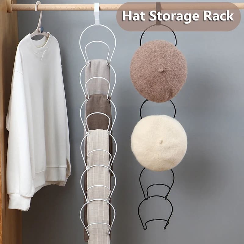 1/5 ganci portaoggetti porta cappelli gancio sciarpa borsa berretto da baseball rack organizzatore porta di stoccaggio gancio di stoccaggio per armadio camera da letto