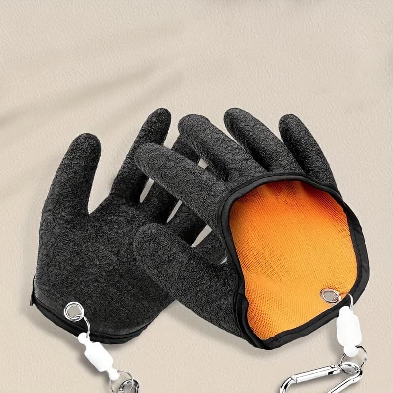 Fishing Gloves Waterproof Non-slip Fishing Gloves with Magnetic Release