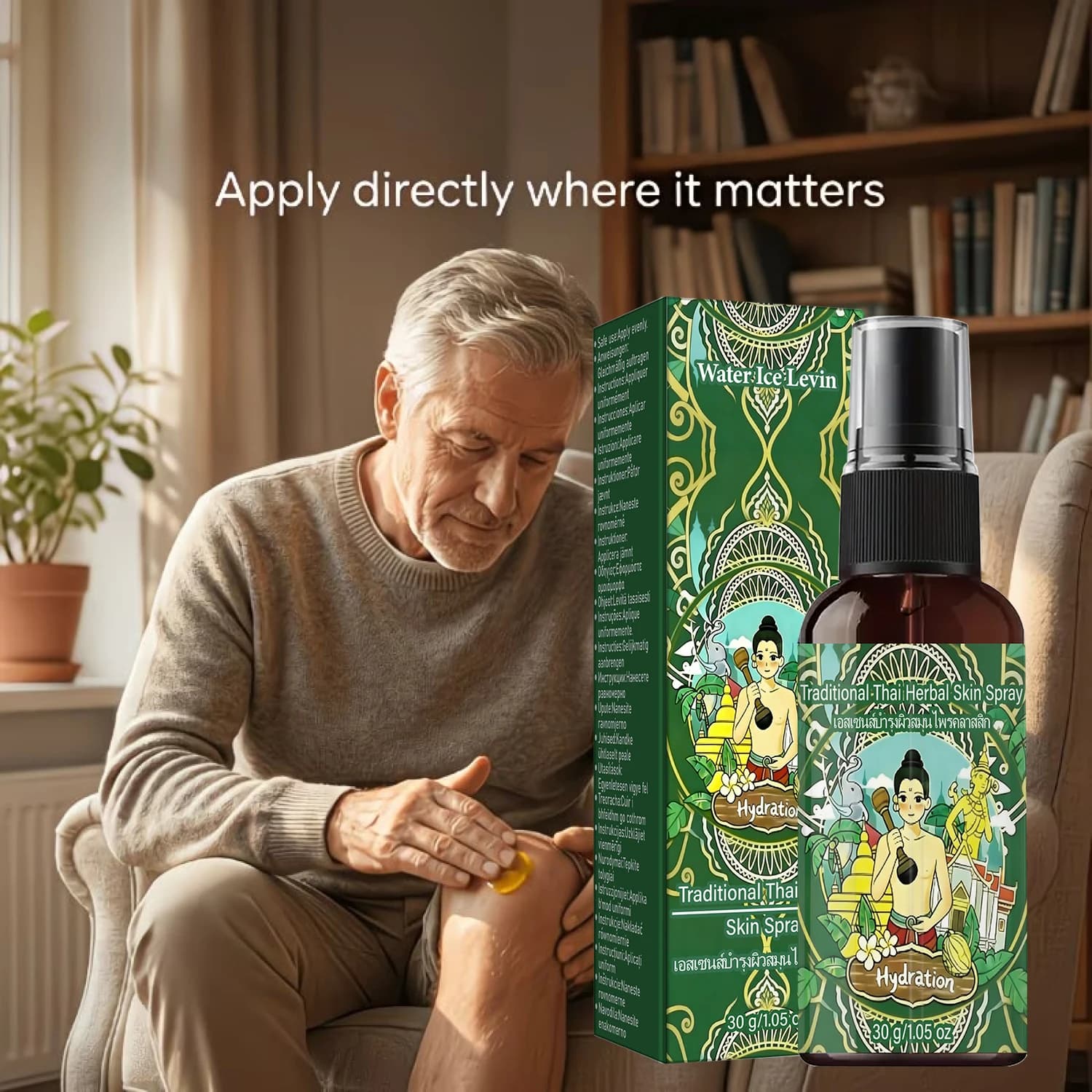 Spray Idratante per il Corpo con Acido Ialuronico, Collagene, Niacinamide e Vitamina C 30ml