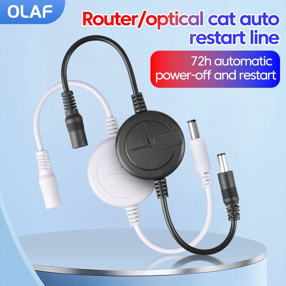 Olaf Router Rebooter WiFi Reset Router Temporizzazione Modulo di riavvio 72 ore Temporizzato Spegnimento automatico Ripristino Linea di controllo di riavvio 5V-15V