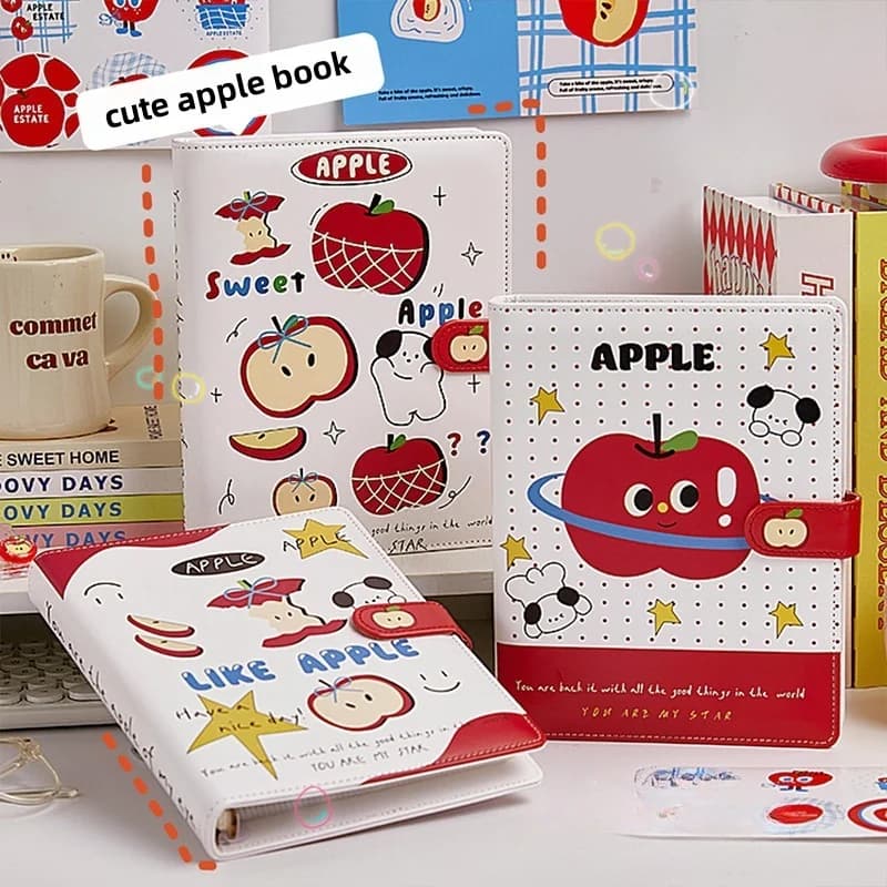 A5 Pu Leather Photo Album Binder for Idol Photocards Binder Photo Pockets Multi-Use Notebook Journal Diary Photocards Storage