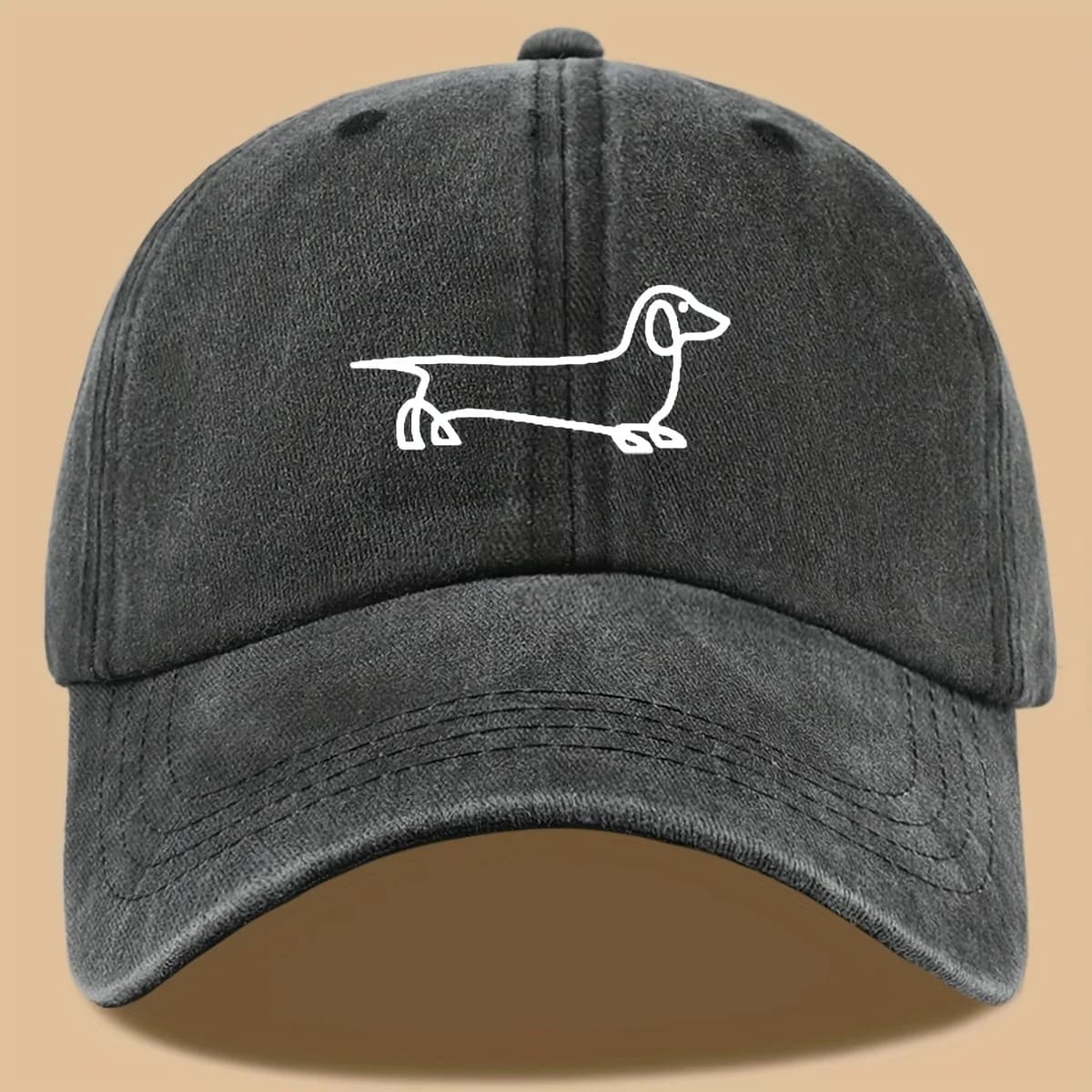 Berretto da baseball semplice con stampa di cani, versatile sia per uomini che per donne, adatto per viaggi all'aperto come cappello per gli appassionati di animali domestici