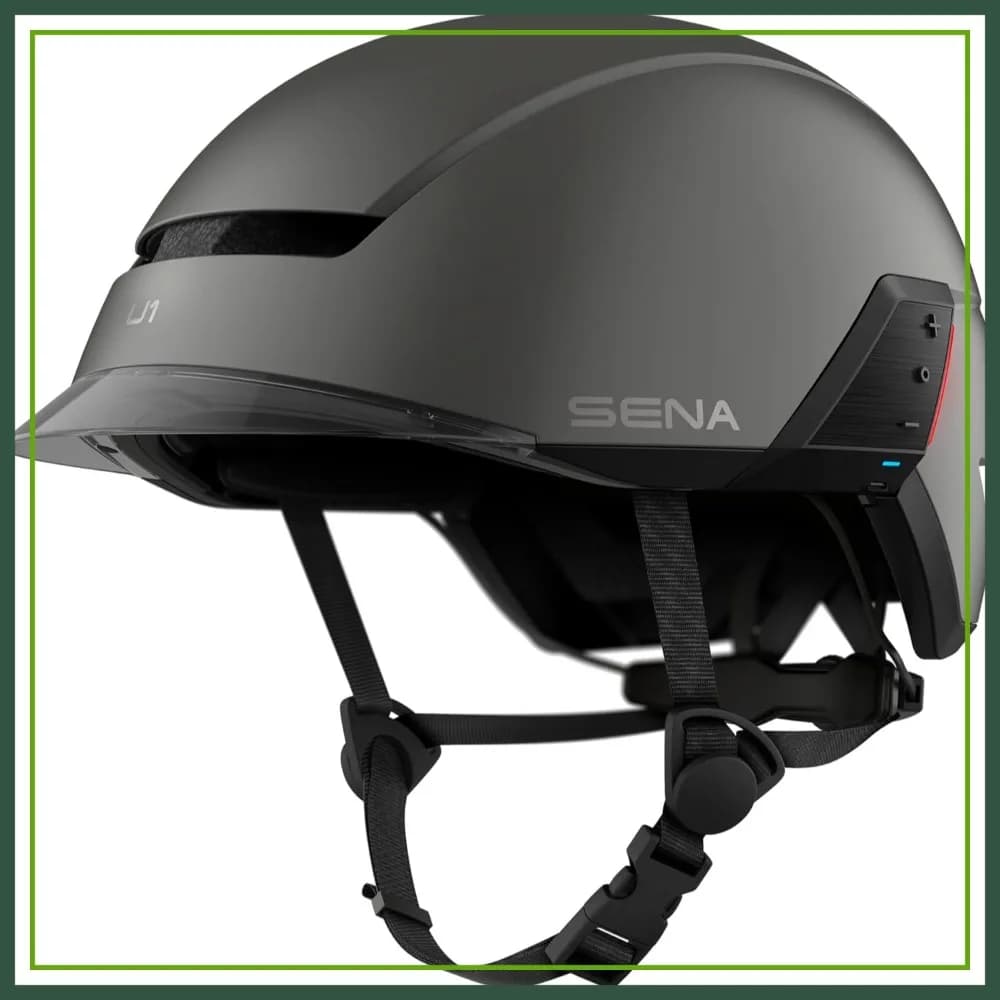 Casco Intelligente per E-Bike con Interfono Mesh e Luce LED