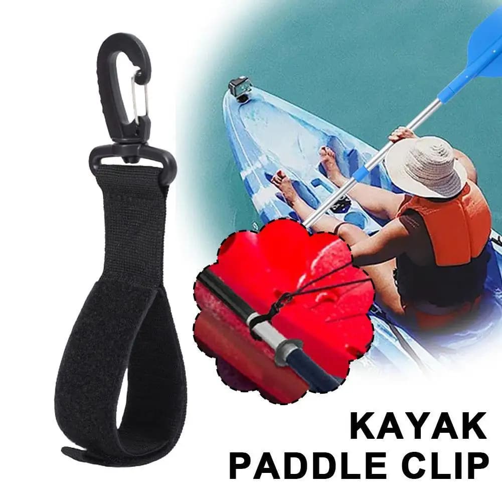 Clip per supporto pagaia kayak da 2 pezzi, gancio girevole a 360 gradi per accessori per SUP e gommoni gonfiabili