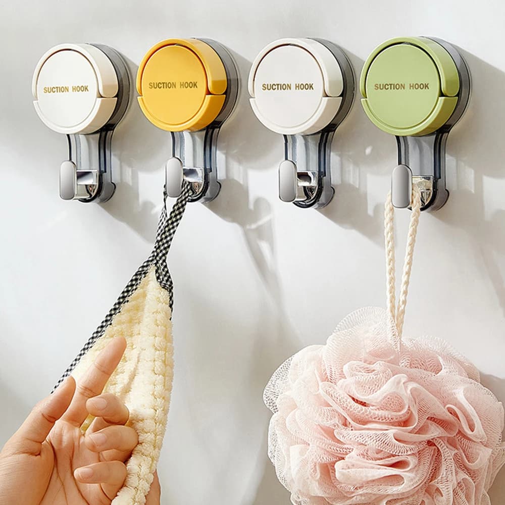 Ganci a ventosa potenti, senza tracce, adesivi senza foratura per casa, bagno, cucina, retro porta, area WC, tenuta forte
