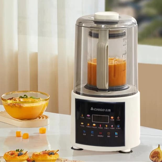 CHIGO domestic blender, small soy milk producer, fully automatic, no kitchen required, low frequency, multifunctional.