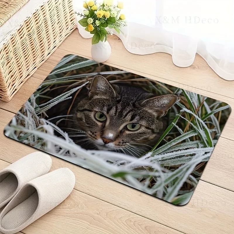 1PC Tappeti da cucina modello gatto Tappetini antiscivolo per la casa Tappeti da bagno design pop Tappetino da bagno Tappeto per la casa Lavanderia Decor