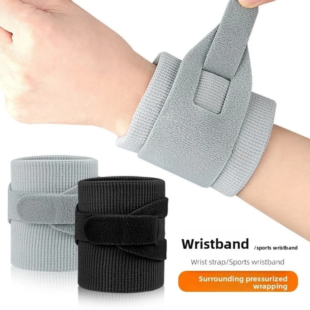 Supporto Polso Traspirante per Tenosinovite, Fascia Polso con Cuscinetto, Tutore Polso con Cinghia a Pressione Elastica, Braccialetto Sportivo per Tendinite
