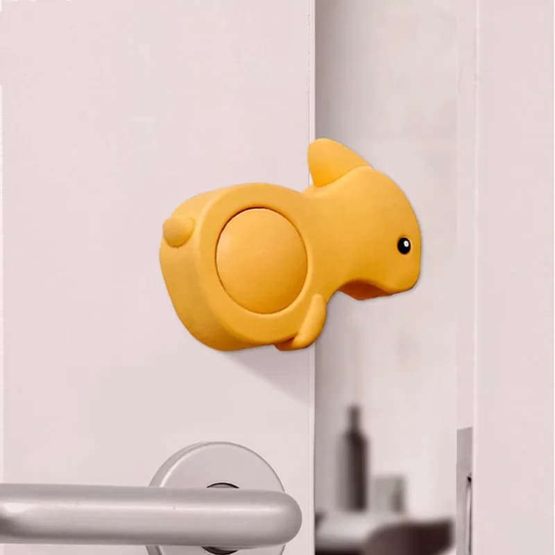 Il cartone animato del fermaporta anti-pizzico in silicone protegge la sicurezza dei bambini impedisce di chiudere automaticamente le porte