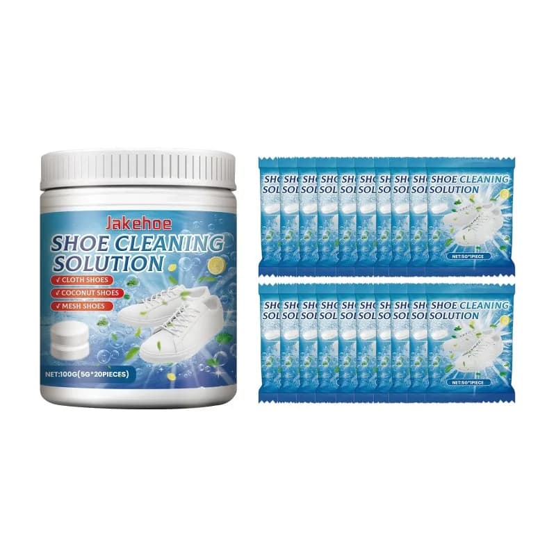 White Shoe Cleaning Tablets, Whitening Cleaning Tablets for Removing Yellow Stains and Dirt From White Sneakers, Sports Shoes and Canvas Shoes