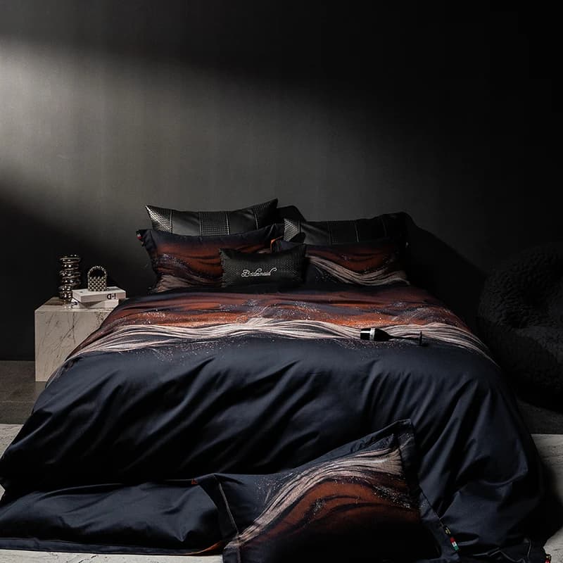 Modern Art Creativa Vast Starry Sky Jacquard Egyptian Cotton Luxury Bedlinen Set Cover Loyalty flat/with corners