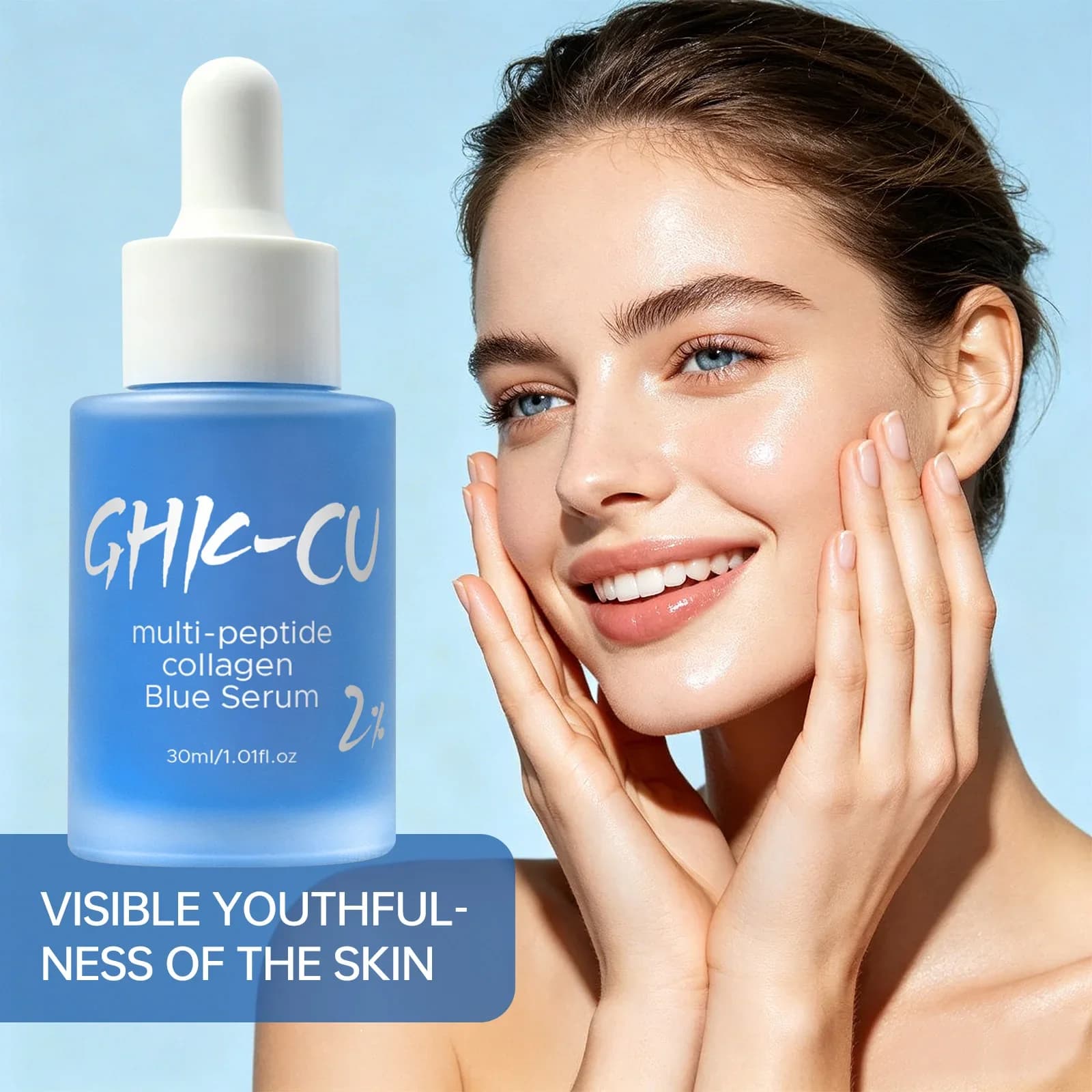 30ml 2% Multi-Peptide Collagen Serum – Centella + Ceramide for Firming, Deep Hydration, Smoothing Wrinkles & Barrier Repair