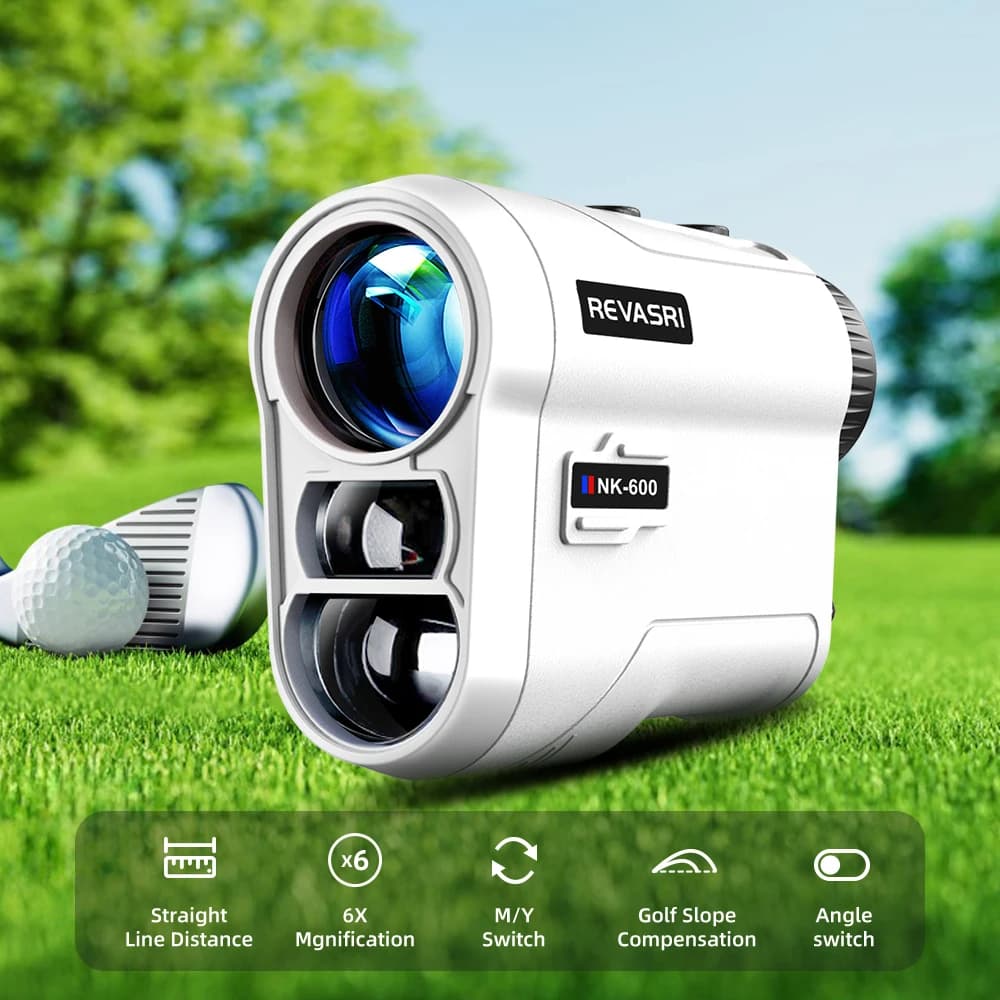 REVASRI 600 m/climbing golf laser meter with slope compensation Rechargeable USB-C vibration lock for golf