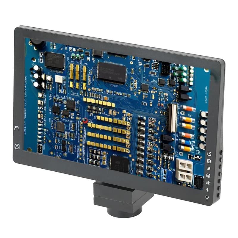 Display LCD da 12 MP da 9 pollici Sistema di integrazione del monitor digitale Telecamera per microscopia TV elettronica per la ricerca scientifica dell'educazione del laboratorio