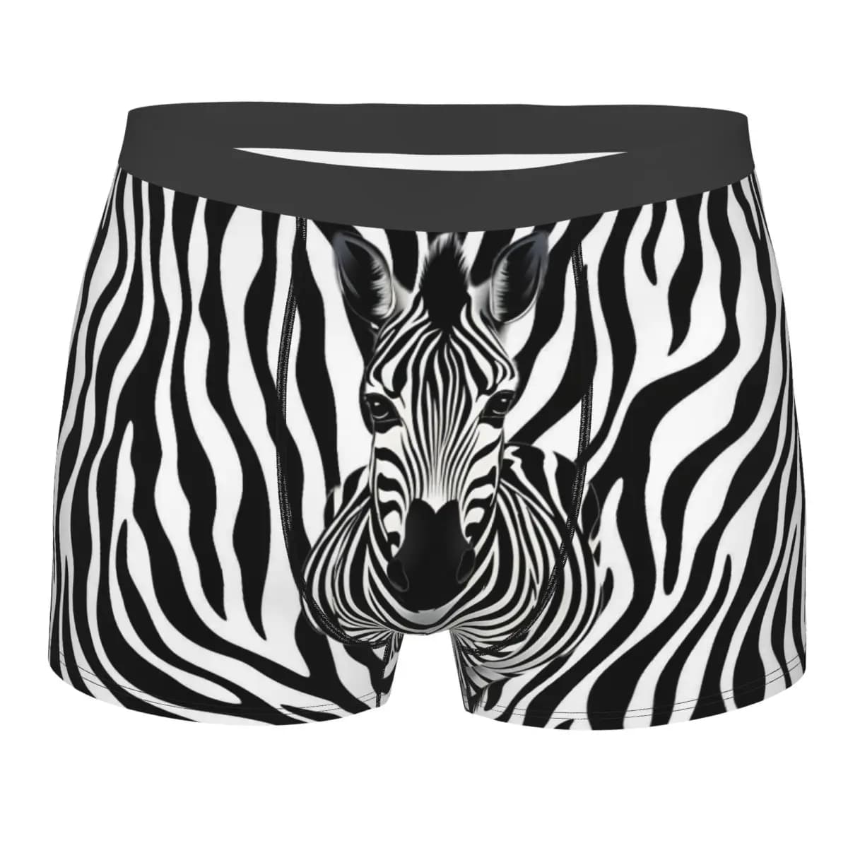 Pelle di zebra Texture San Valentino Intimo Uomo Regalo di compleanno per il marito Boxer Slip Pantaloncini Mutandine Mutande traspiranti