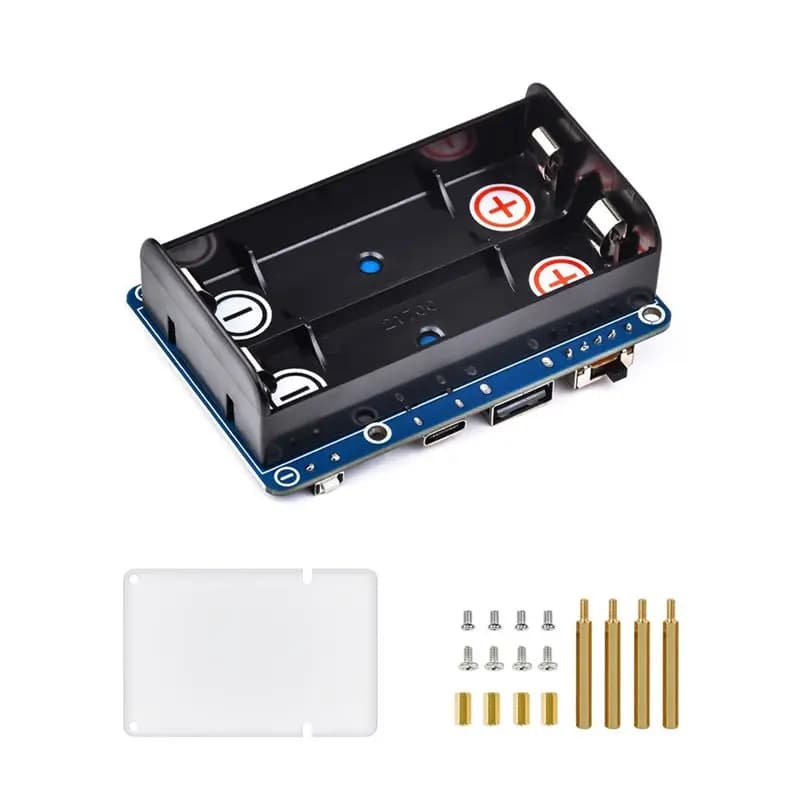 Uninterruptible Power Supply Module(HAT D), 5V For Raspberry Pi-UPS- 21700 Battery Needed NOT Included