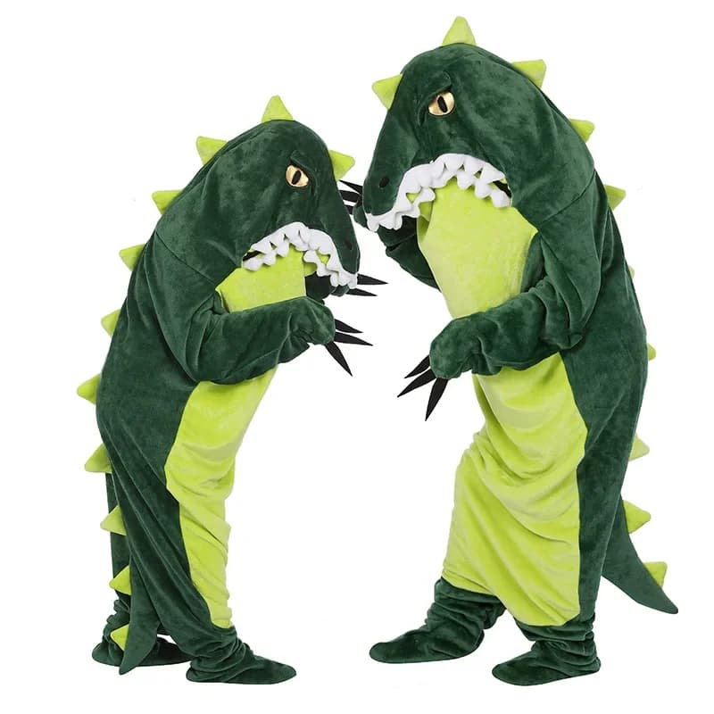 Comfort Dinosaur Sandbag Animated cartoon pajamas Pair of flannel Animated cardboard suit Costumes for theatrical performances