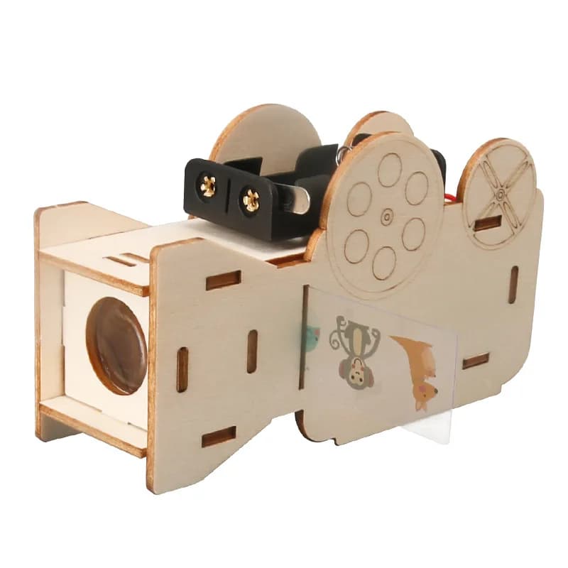 DIY Slide Projector Science Experiment Kit Kids Handmade Assembly Toy Student Optical Imaging Physics Model STEM Education
