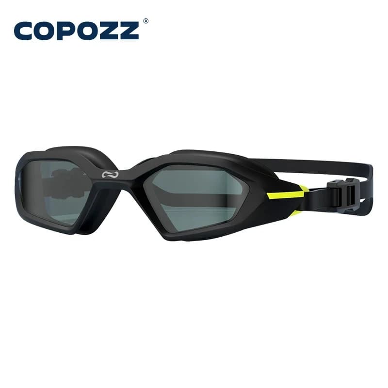 COPOZZ Occhialini da nuoto professionali da donna, occhiali da nuoto elettrolitici, antiappannamento, protezione UV, occhiali da nuoto regolabili per adulti, da uomo