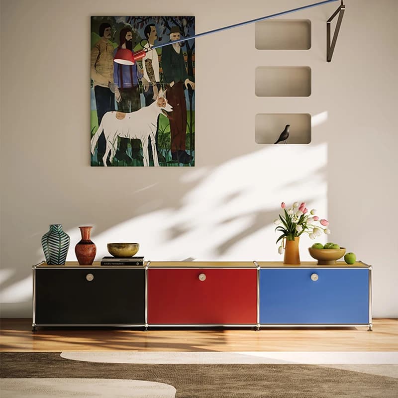 Minimalist Storage Tv Table Designer Wall Monitor Display Shelf Filing Movies Tv Table Wood Hallway Muebles Trendy Furniture