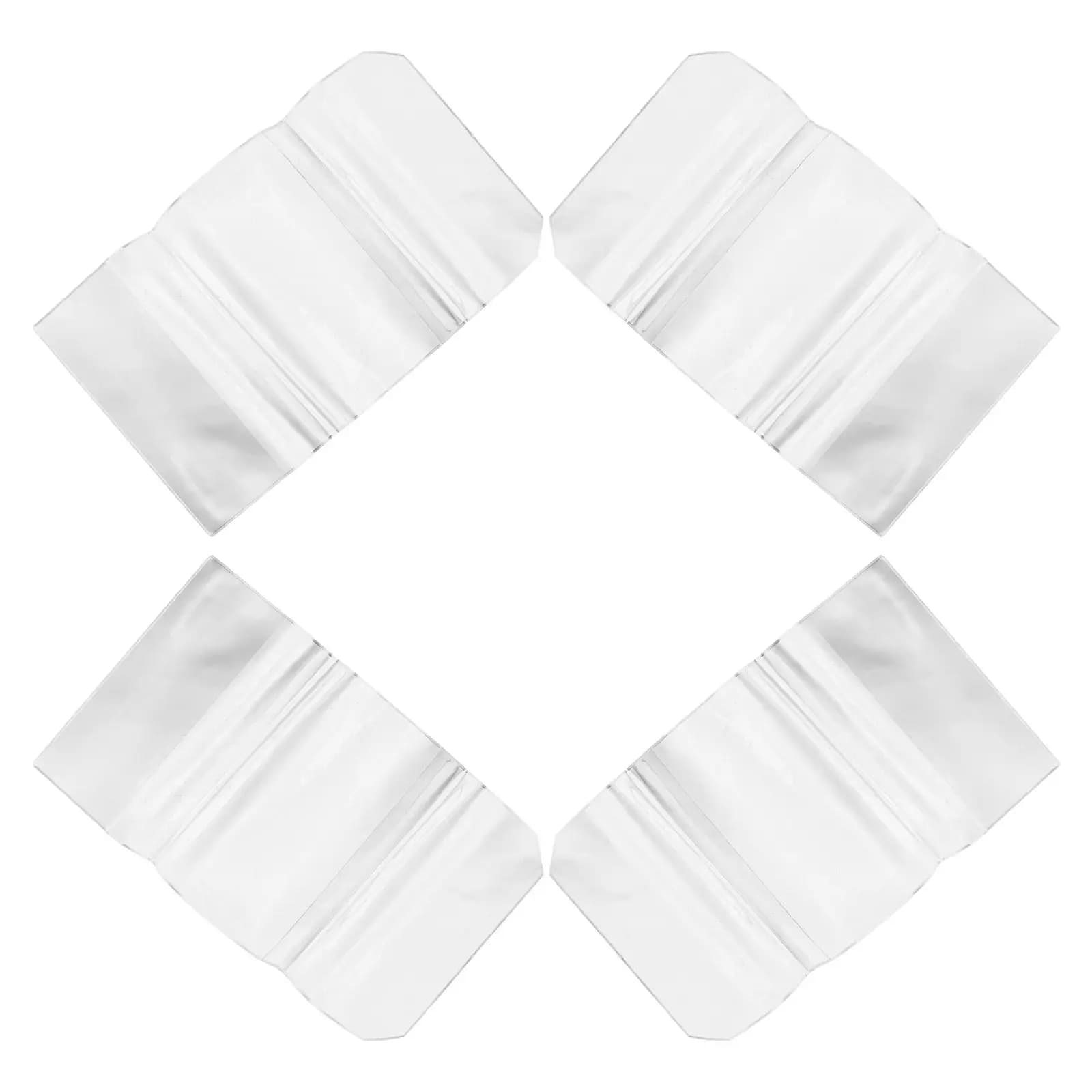 4 Pezzi Copertine Trasparenti in PVC Impermeabili per Quaderni A5, Agende, Scrapbook e Libri di Testo